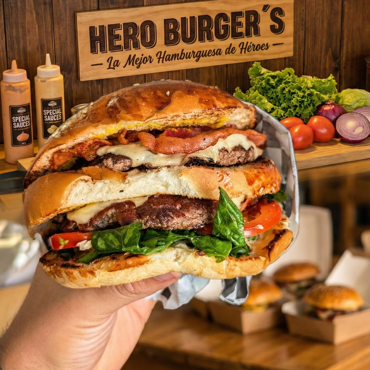 Super hero burger