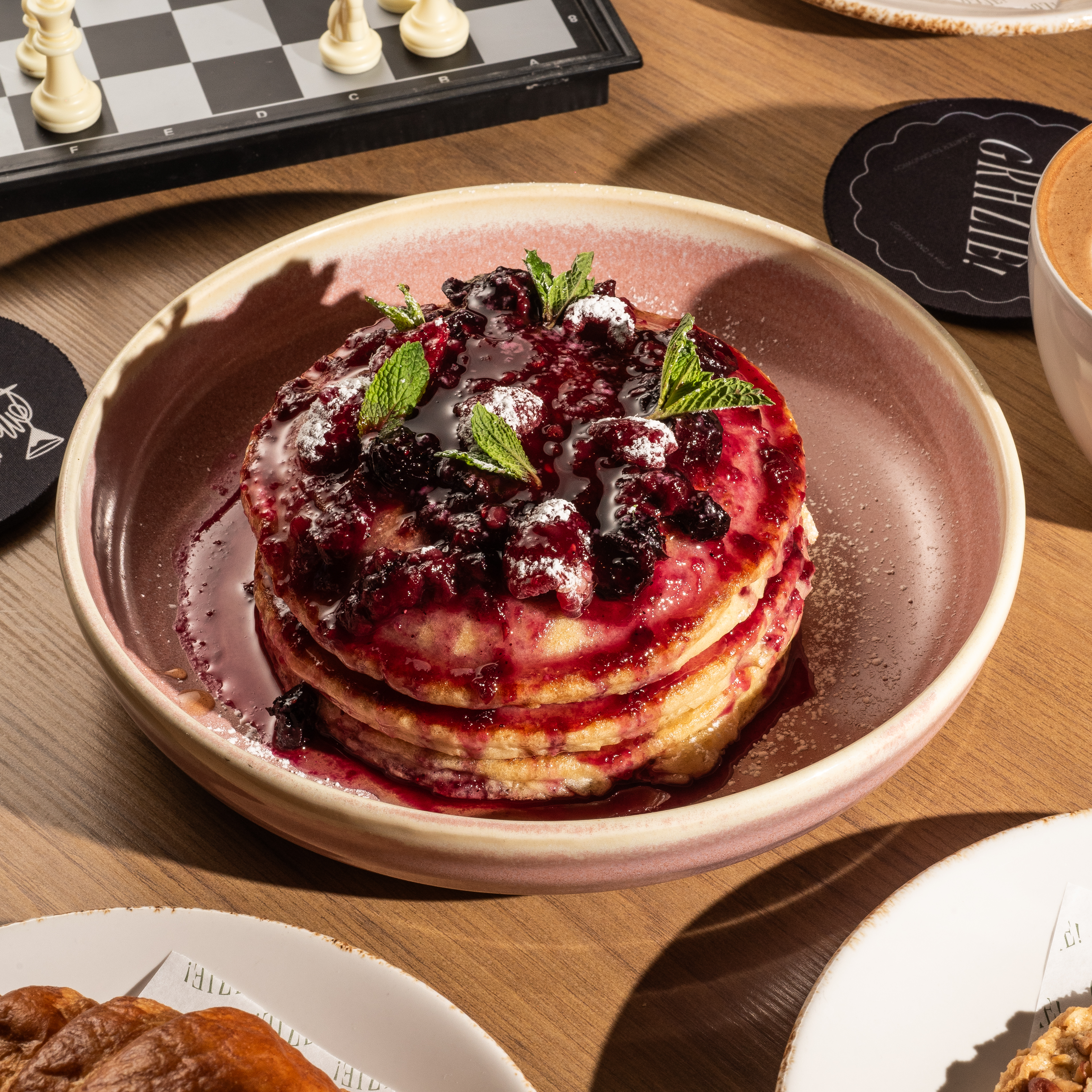 Pancakes frutos rojos