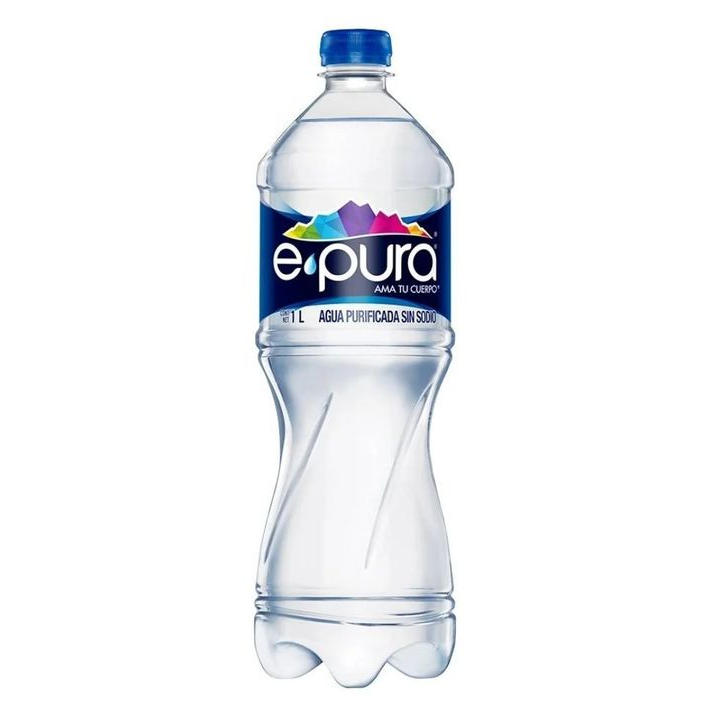 Agua purificada 1 Litro