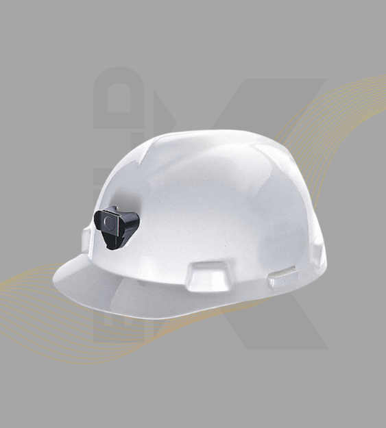 CASCO BLANCO CACHUCHA CON PORTALAMPARA ONE TOUCH